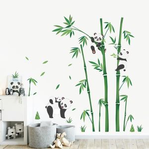 chambre à coucher couloir bureau HALLOBO® Sticker mural XXL en bambou pour salon salle à manger 