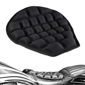 Selle Moto,Coussin de Siège Moto 37,5 X36cm Gris Antidérapant Coussin non gonflable,anti-stress anti-vibration pour Moto,Vélo