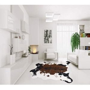 tapis cuir peau de vache cdiscount