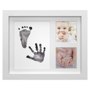 Noir Cadeau De Naissance Pour Garcons Kit Cadre Photo Empreinte De Mains Et Pieds Bebe Onewall Cadre Empreinte Bebe Filles Cadeaux De Naissance Et Souvenirs Cadres Photos