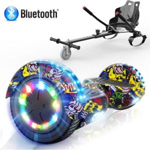 HOVERBOARD Hoverboard 6,5 pouces Hip-Hop Chrome + Hoverkart -