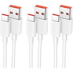 Câble De Recharge USB Type C Pour Xiaomi Redmi Note 10 Pro - 1m Noir - Neuf
