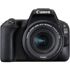 APPAREIL PHOTO RÉFLEX Canon EOS 200D Noir + EF-S 18-55mm f/4-5,6 IS STM