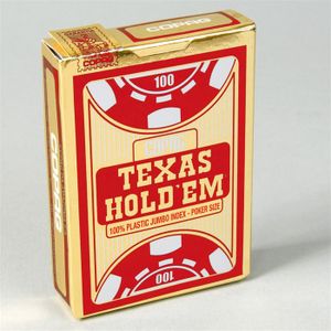 CARTES DE JEU Jeu de Poker Texas Hold’em - COPAG - Rouge et or -