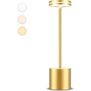 LAMPE A POSER Lampe De Table Sans Fil Rechargeable Exterieur, Lumiere Bureau Tactile Led 5000Mah, Design Modern, Metal, Étanche, Dimmable,[u769]