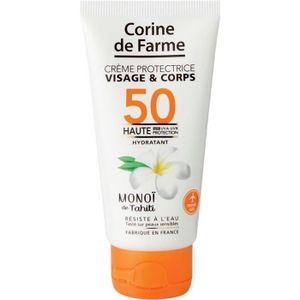 SOLAIRE CORPS VISAGE CORINE DE FARME Crème Protectrice Visage et Corps SPF50 Format Pocket - 50 ml