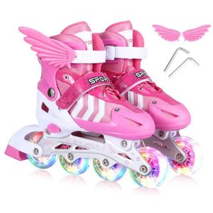 3 en 1 Rollers en ligne triskate patin /à roulette enfant fille Laguna Blanc//Turquoise r/églable ajustable