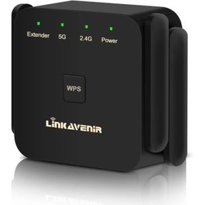 REPETEUR DE SIGNAL Répéteur WiFi LINKAVENIR 1200Mbps Amplificateur Wi