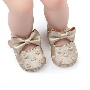 CRAVATE - NŒUD PAPILLON VINGVO Chaussures Bébé Fille PU Cœur Noeud Prewalk
