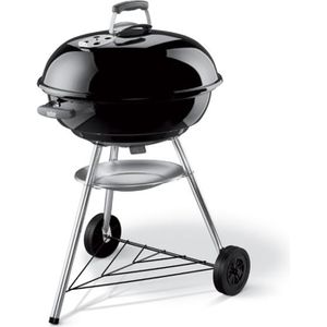 BARBECUE Barbecue à charbon WEBER Compact Kettle 57 cm  - Noir