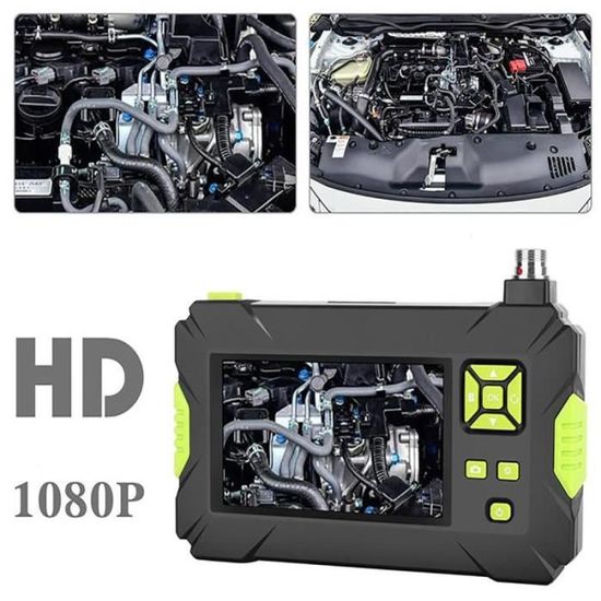 Caméra Endoscopique Industrielle Avec écran 4,3" HD - Sonde 5,5 Mm IP67 étanche, 6 LED - Câble Semi-rigide 5m Pour Inspection Auto, Plomberie, CVC