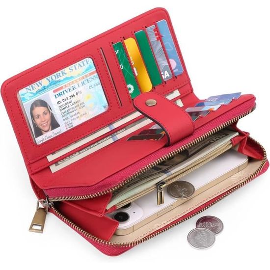 Lot De 4 Pochettes De Dépôt Bancaire En PU - 28x15 Cm Avec Fermeture éclair, Fenêtre Et Cartes Vierges - Pour Argent, Reçus, Cartes