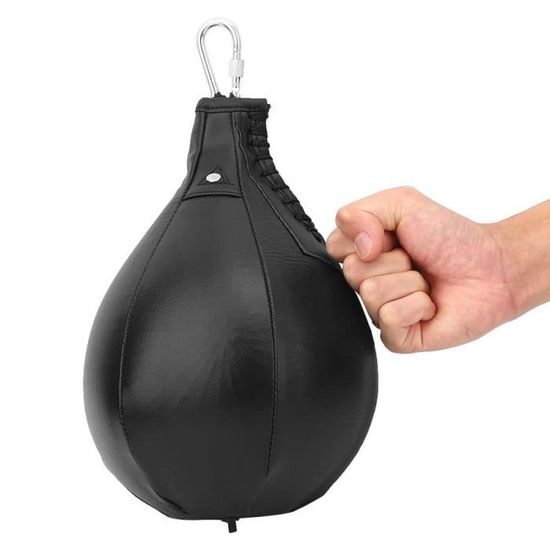 Poire De Vitesse Boxe SPORTNOW - Sac De Frappe Pivotant 360° - Montage Murale Ou Plafonnier - Pompe Incluse
