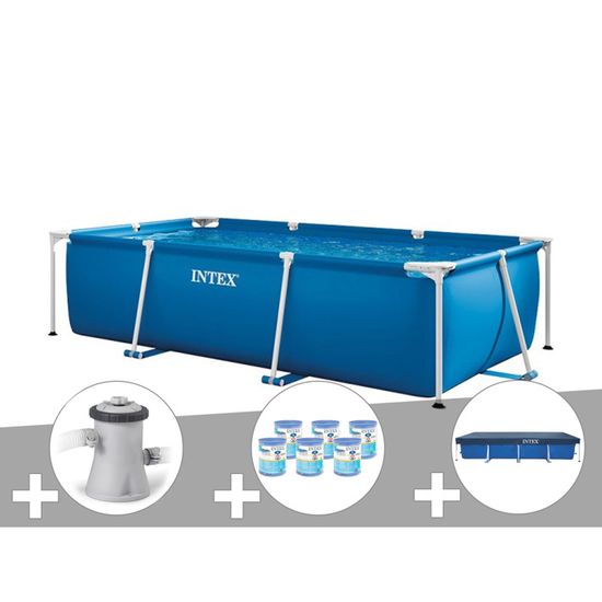 Kit Piscine Tubulaire Rectangulaire Intex 3 00 X 2 00 X 0 75 M Filtration A Cartouche 6 Cartouches De Filtration Bache De Achat Vente Piscine Kit Piscine Tubulaire Cdiscount