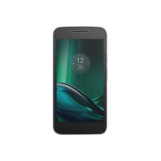 Smartphone double SIM 4G LTE Motorola Moto G4 Play - Noir - 16 Go - RAM 2 Go - Écran HD 5 po