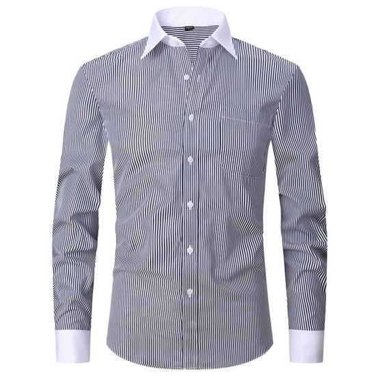 Chemise Homme Brooks Brothers Rayée Slim Manches Longues Taille 16-35 - Occasion Très Bon état