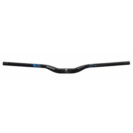 Spank Spoon 800 Manubrio Bici In Alluminio, Rialzo 60 Mm, Larghezza 800 Mm – Nero/Blu, Per MTB E E-Bike