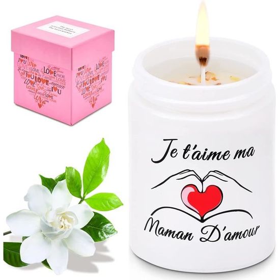 Cadeau Maman Bougie parfumées Idée Cadeau Femme Maman Bougie  d'Aromathérapie à la Cire de Soja Coffret Cadeau Drole Femme [131] -  Cdiscount Maison