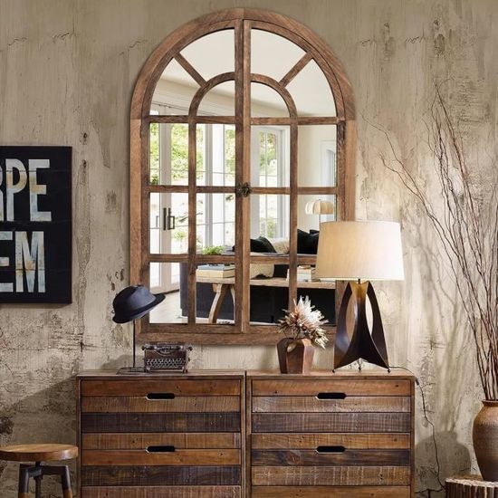 Miroir De Table Vintage Doré 25x30cm - Pour Une Déco Rétro Chic !