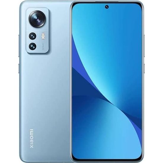 XIAOMI 12X 8+256Go Téléphone Intelligent Bleu AMOLED FHD+ de 6,28 pouces Snapdragon 870 Caméra Grand Angle 50MP Batterie 4500 mAh