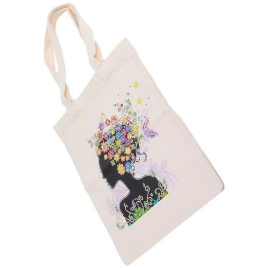 Kit DIY Diamond Painting - Sac à Main à Décorer Avec Strass - Loisir Créatif Adulte Anti-stress - 26x26cm