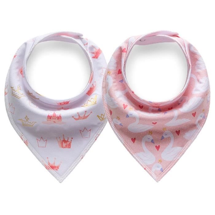 Bavoirs en coton absorbant pour bébé - SHIPENOPHY - 3 pièces - forme puericulture coffret