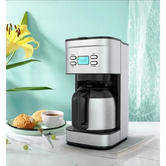 CAFETIERE INOX ISOTHERME PROGRAMMABLE MEGA PROMO