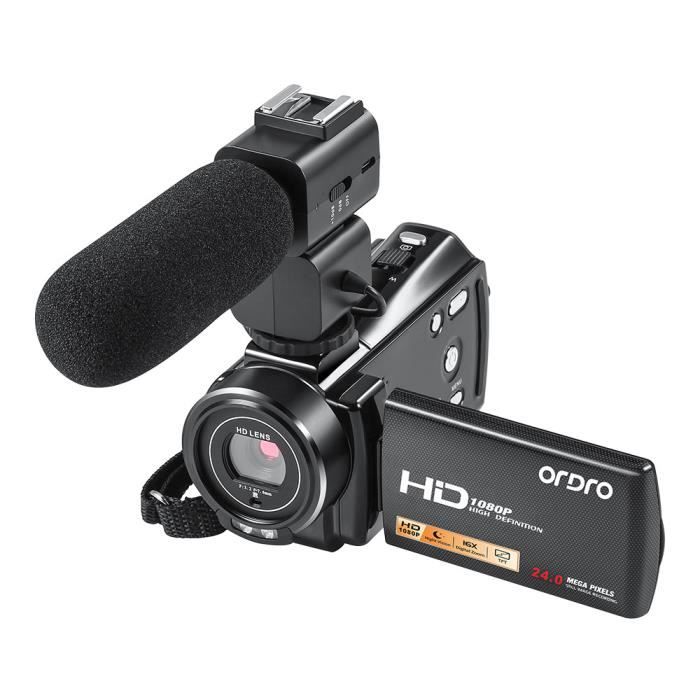 HD 1080P caméscope 16X caméra DV Zoom numérique avec microphone externe@dx353