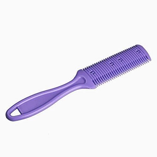 Peigne tondeuse Cheveux Rasoir Trimmer Double Côtés Coupe Slim Haircuts Lame Beauté Salon Maison De Coiffure Violet