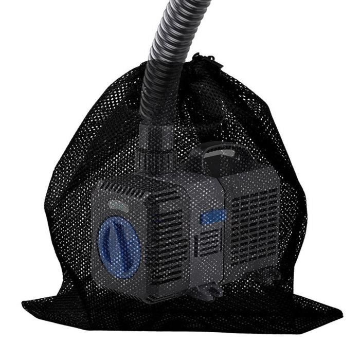 Sac filtrant de pompe à eau Poche de filet de barrière de pompes de bassin de cordon résistant à la déchirure BJ2057