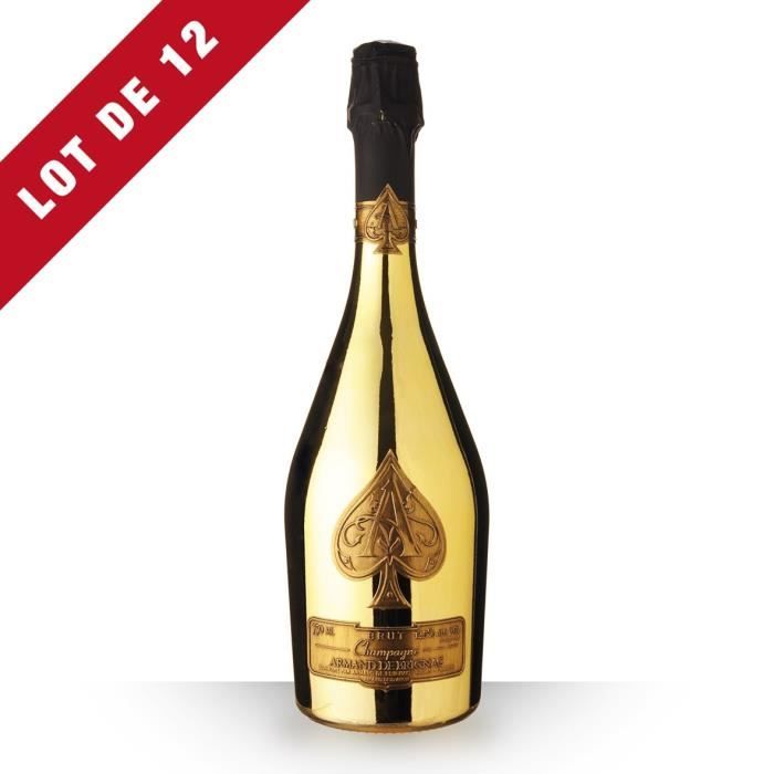 Lot de 12 - Armand de Brignac Gold Brut - Pochon - 12x75cl - Champagne