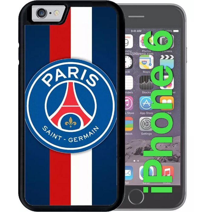 Coque apple iphone 6 psg paris saint germain bleu blanc rouge