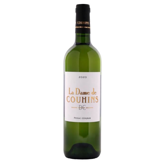 La Dame de Couhins blanc 2020 - AOC Pessac Léognan - Vin blanc de Bordeaux - 75cl