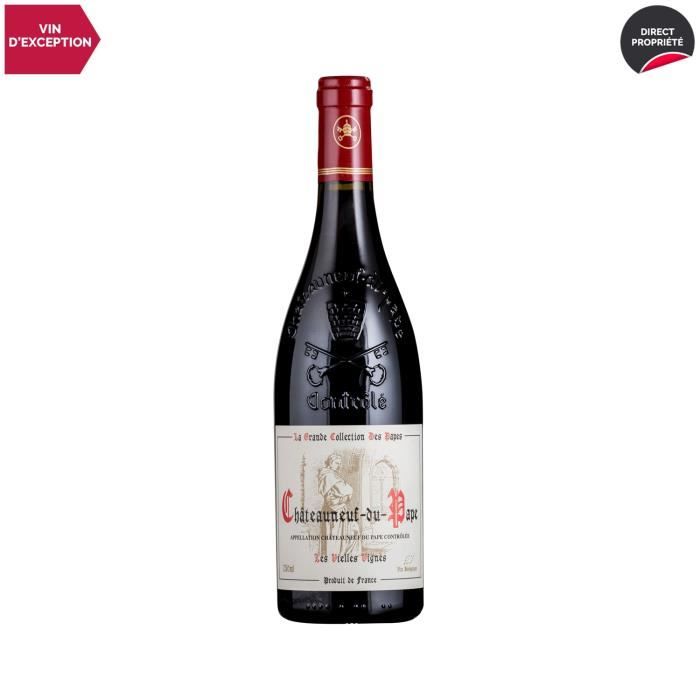 Châteauneuf-du-Pape Cuvée Clément VI Les Vieilles Vignes Rouge 2020 - 75cl - La Grande Collection des Papes - Vin AOC Rouge de la Va