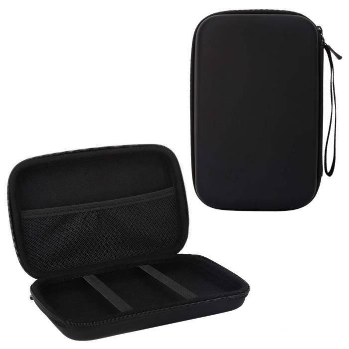 MoKo Housse Portable de 7 Pouces pour GPS Voiture, en Extérieur, Velours Souple en Intérieur, EVA Antichoc Compatible avec GPS Ga