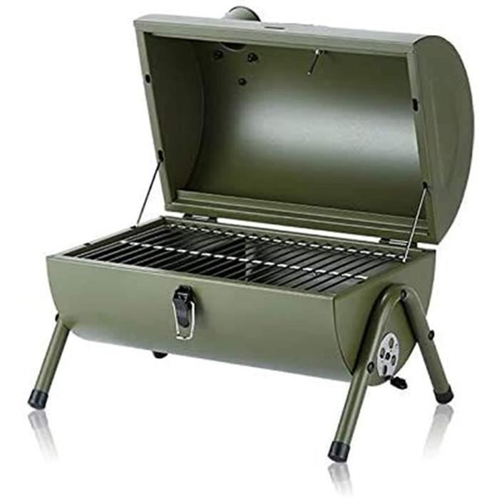 Grill Portable Master Cook 18 Pouces - Noir - Charbon De Bois - Camping