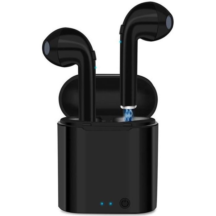 Écouteur Micro casque Oreillette Bluetooth Audio sans fil TWS I7S pour Huawei P smart Plus 2019 Couleur Noir - Marque Yuan Yuan