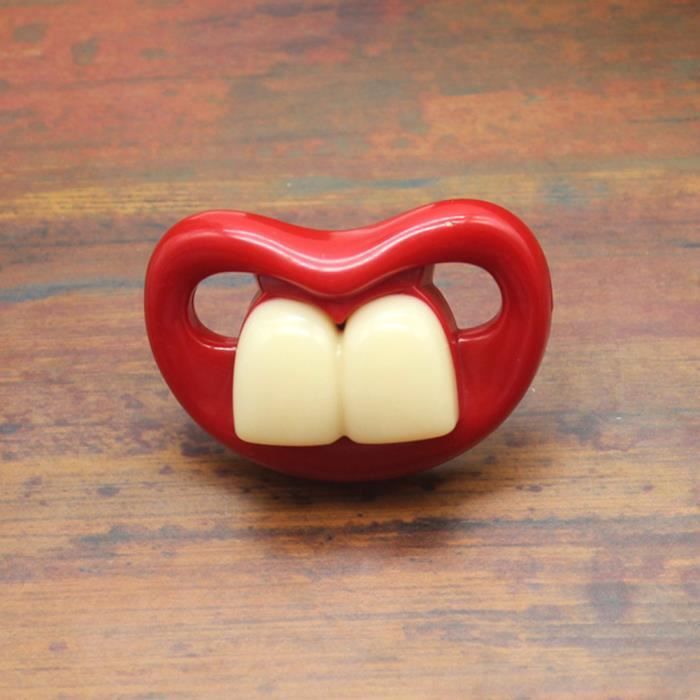 Bébé Drôle Dents Forme Sucre En Silicone Sucette Infantile Jouet Clip Bébé Fournisseurs D