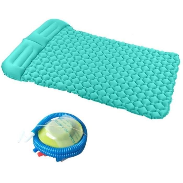 Tente de Camping Air Mats Outdoor 2 Person Coussin de Couchage Gonflable PiqueNique Reste de Plage Matelas Doux Beach Campi