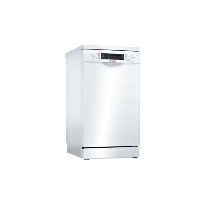 Bosch Serie 6 SPS66TW00E, Semi intégré, Blanc, Compact (45 cm), Blanc, boutons, LED