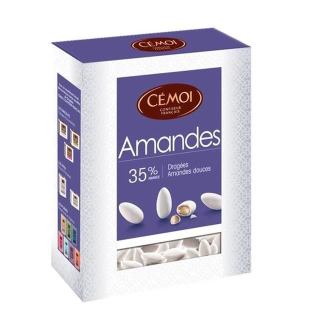 CEMOI Boîte Dragées Amande blanche 35 % - 850 g