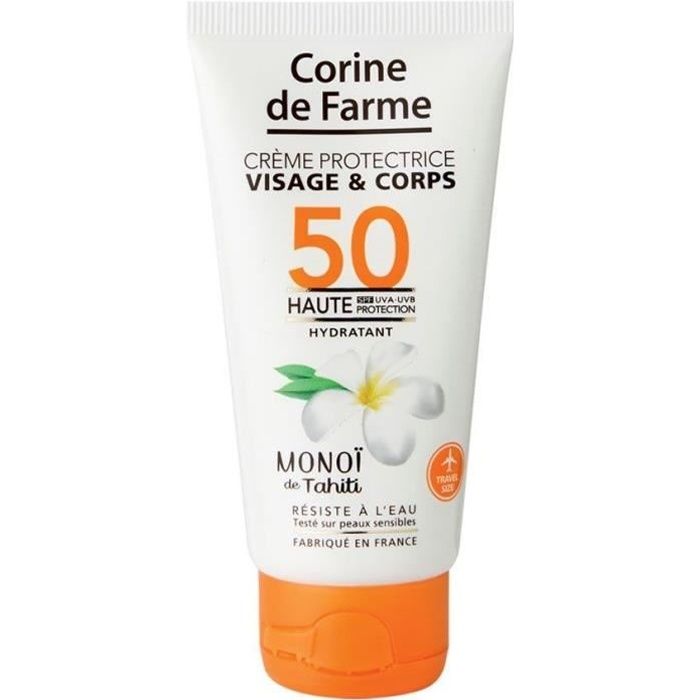 CORINE DE FARME Crème Protectrice Visage et Corps SPF50 Format Pocket - 50 ml