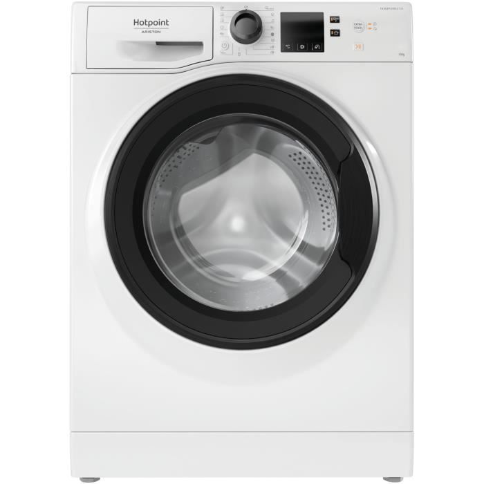 Lave-linge hublot HOTPOINT NS1044CWKEUN - 10 kg - Induction - L59,5 cm - 1400 tours/min - Blanc