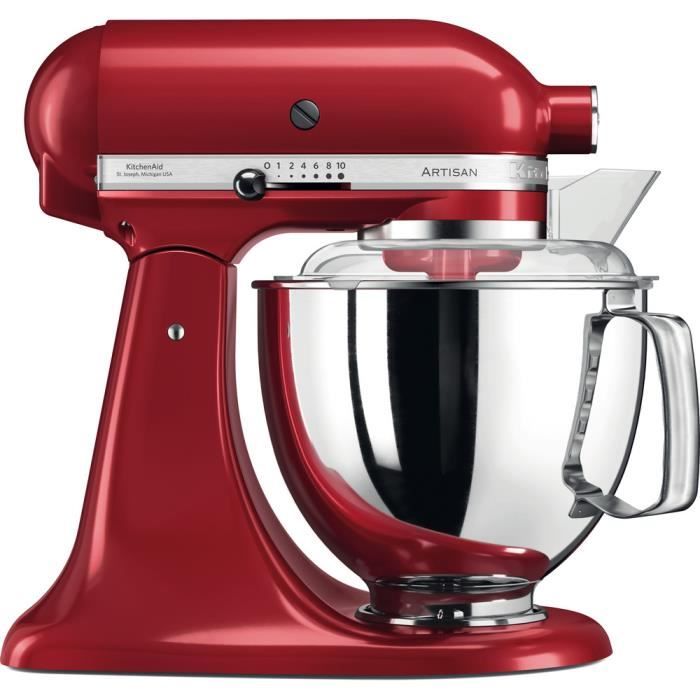 robot multifonction de 4,8L 300W rouge empire argent