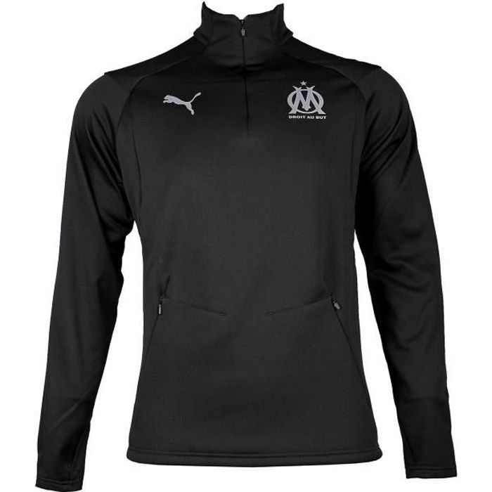Sweat d'entrainement Puma OM Training Fleece 18-19 coloris Puma Black