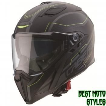 Caberg JACKAL Supra casque intégral de moto en thermoplastique - noir mat anthracite jaune