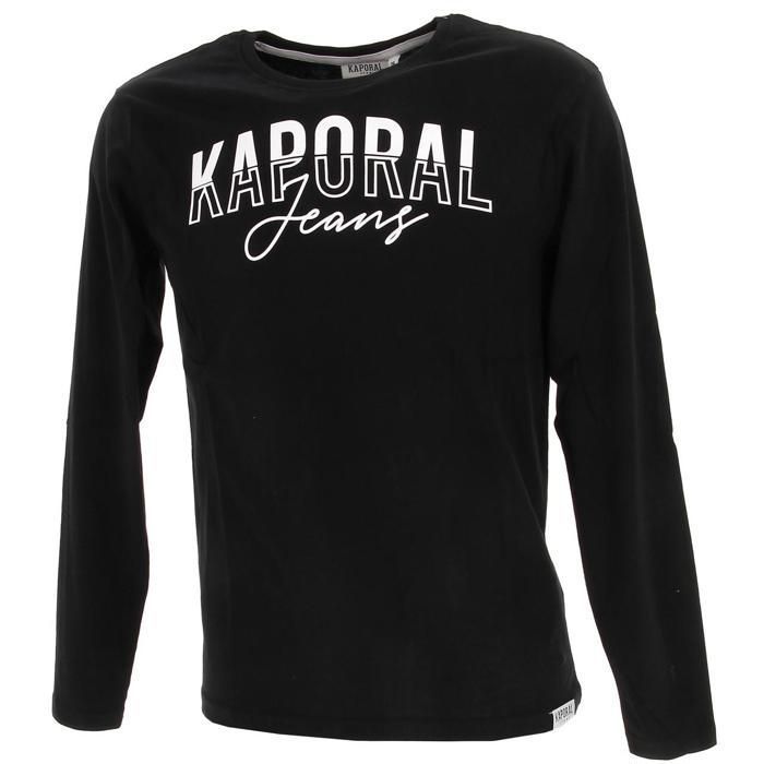 Tee shirt manches longues Jodleh black tee ml jr - Kaporal 5