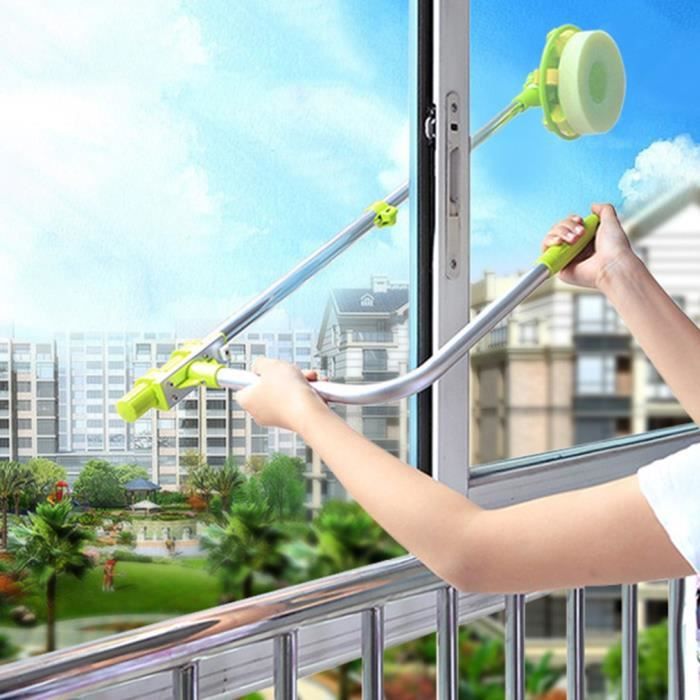 U forme Brosse de nettoyage pour vitres télescopique de grande hauteur miroir nettoyant vitres brosse à poussière