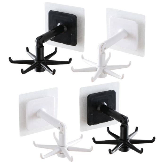 4pcs support de cuisine multifonctionnel porte-serviettes crochets rotatifs (comme indiqué) MACHINE A COUDRE