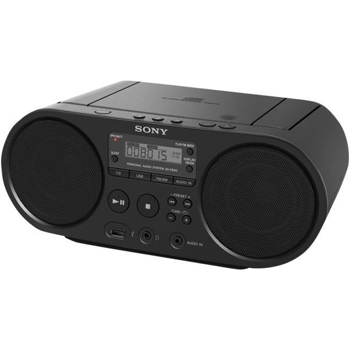 Sony ZS-PS50 Boombox 4 Watt noir